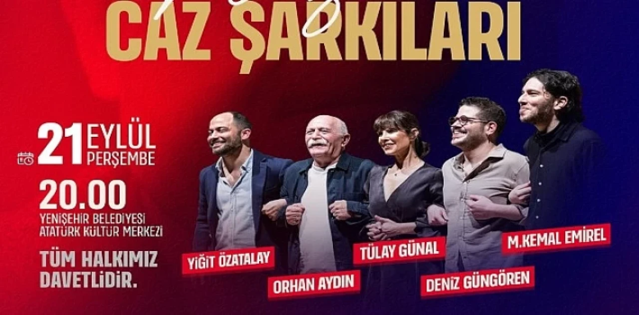 “Nâzım’a Caz Şarkıları” Yenişehir’de