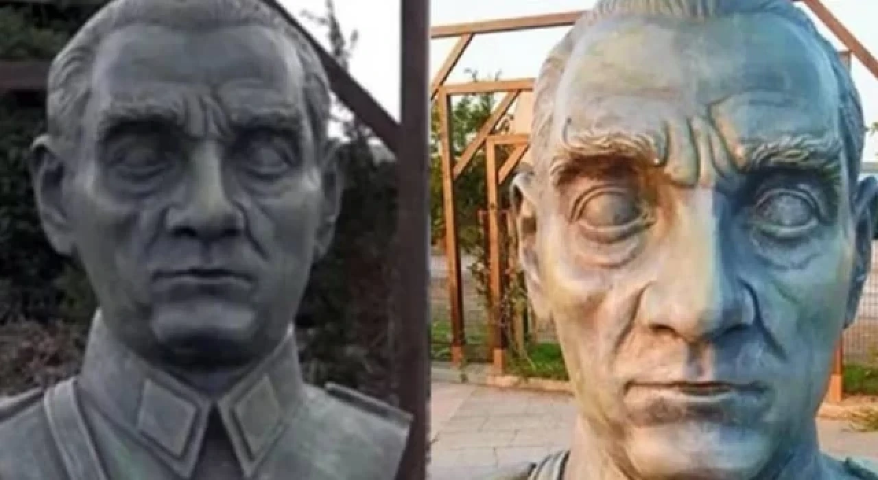 Çanakkale'de tepki çeken Atatürk büstü kaldırıldı