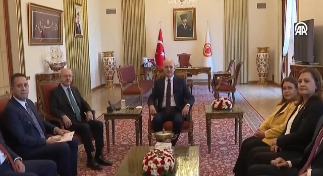 CHP Genel Başkanı Kemal Kılıçdaroğlu, Numan Kurtulmuş'u ziyaret etti