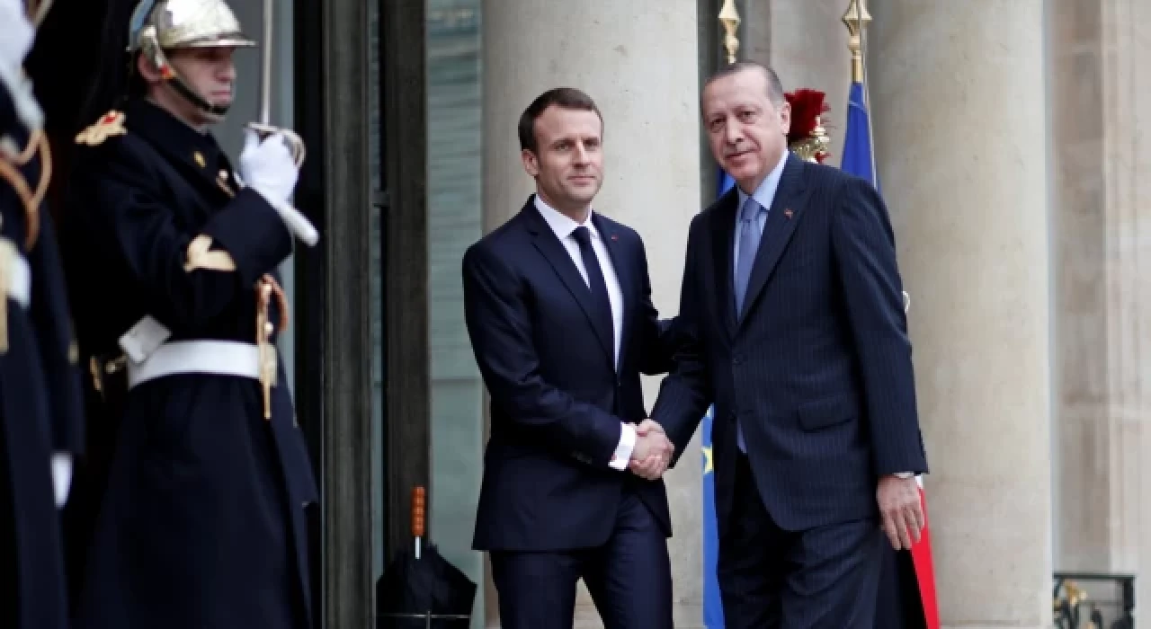 Erdoğan, Fransa Cumhurbaşkanı Macron ile görüştü