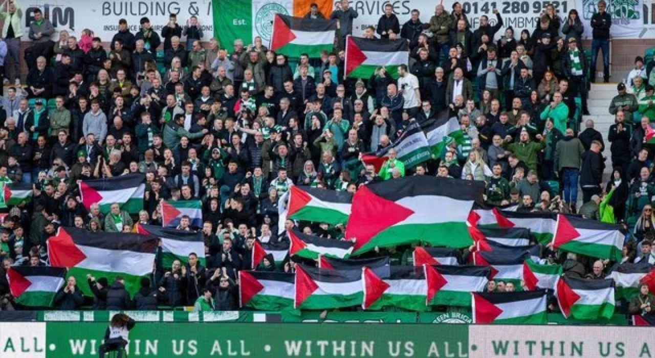 Filistin'e destek veren Celtic'e UEFA'dan para cezası