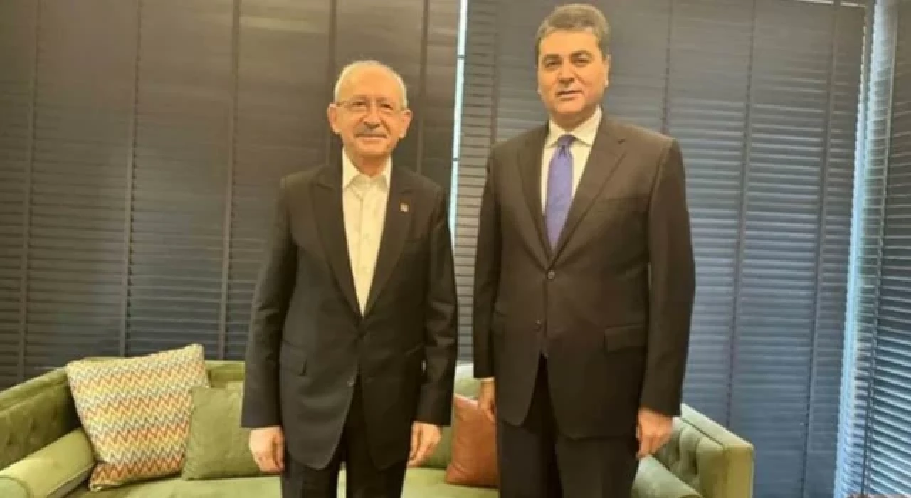 Gültekin Uysal Kılıçdaroğlu'nu yeni ofisinde ziyaret etti