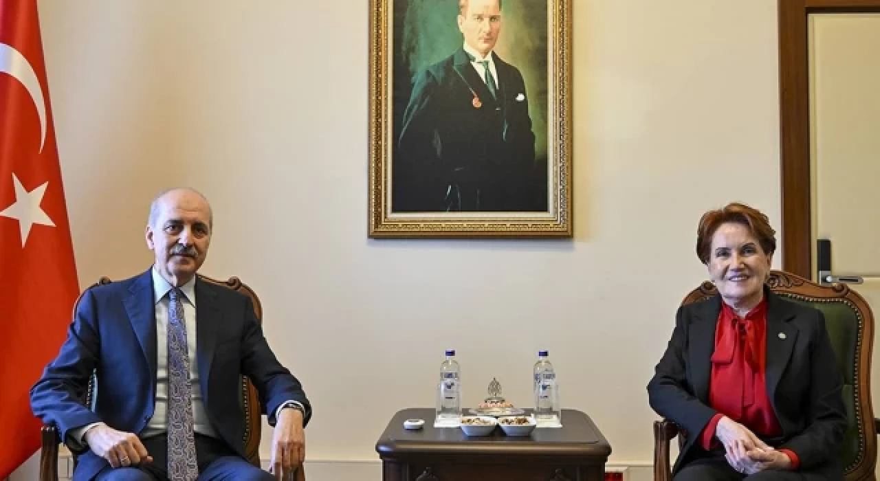 TBMM Başkanı Kurtulmuş, İYİ Parti Genel Başkanı Akşener’i ziyaret etti