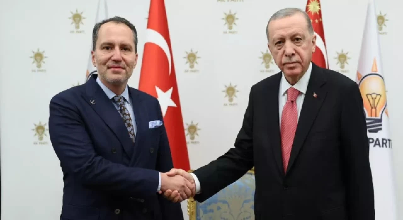 Cumhurbaşkanı Erdoğan, Fatih Erbakan ile AK Parti Genel Merkezi’nde görüştü