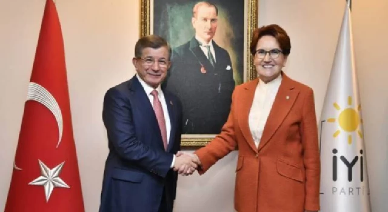 Davutoğlu, Akşener'i ziyaret etti