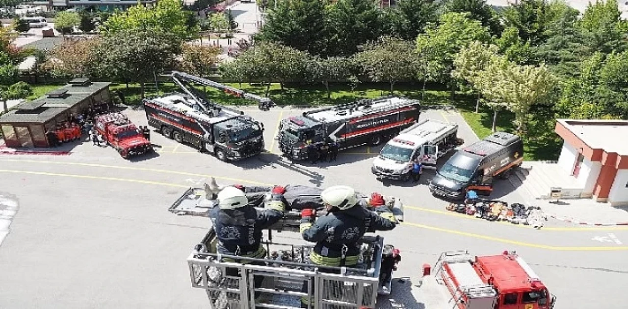 Konya İtfaiyesi 2023’te 13 Bin 570 Olaya Müdahale Etti