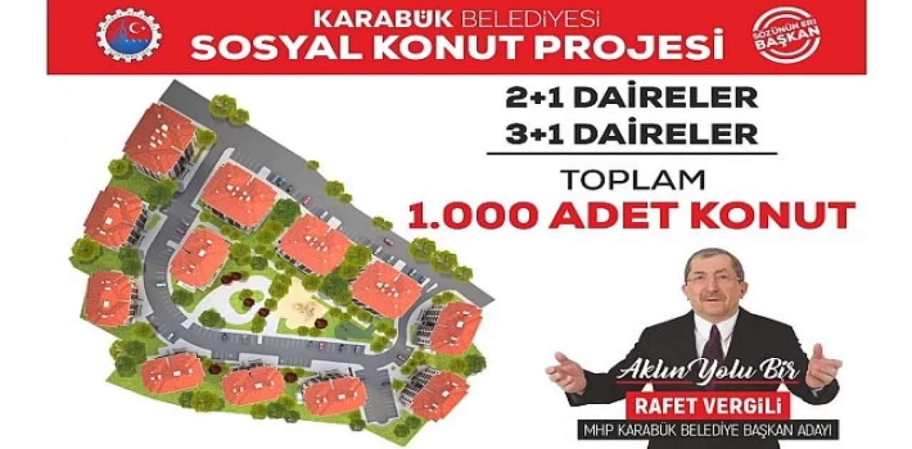 Başkan Vergili’den 1.000 Adet Konut Projesi