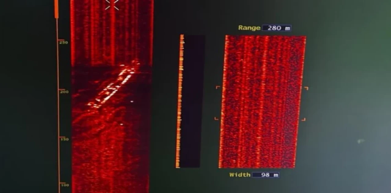 Batan gemi 51 metre derinlikte tespit edildi!