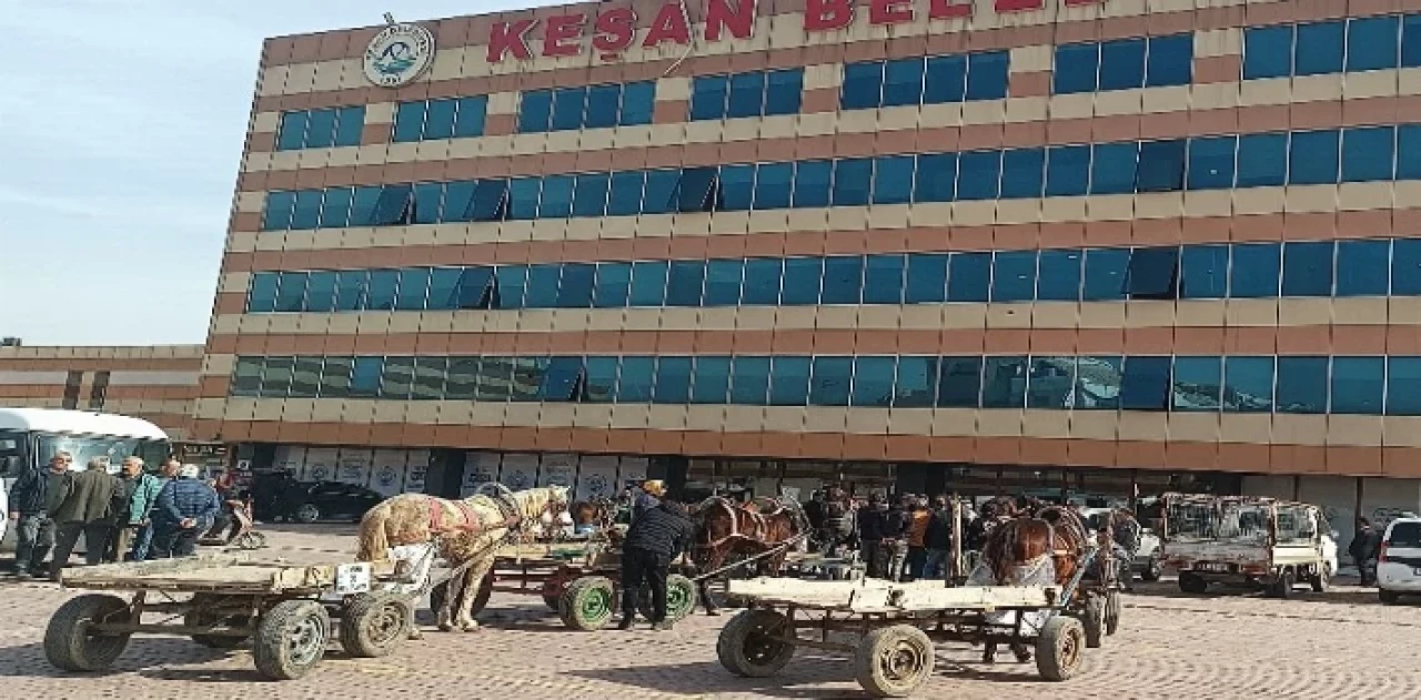 Keşan’da ’triportör’ tepkisi!