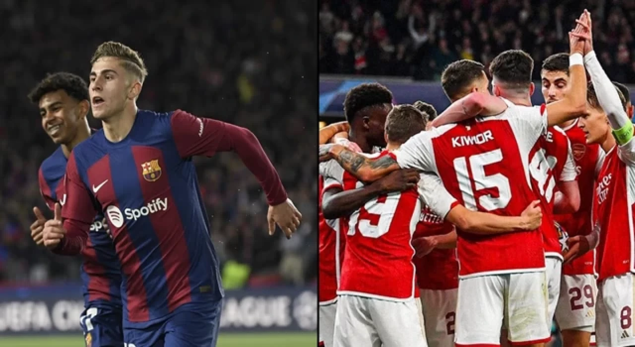 Barcelona ve Arsenal, UEFA Şampiyonlar Ligi'nde çeyrek finale çıktı