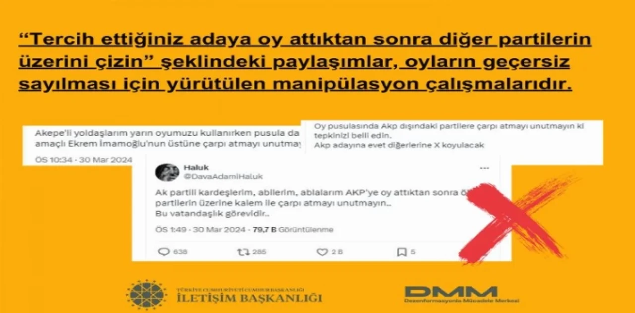 İletişim’den ’oy manipülasyonu’na karşı uyarı!