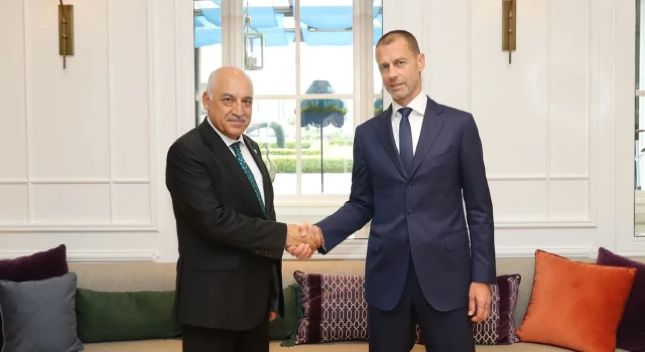 TFF Başkanı Büyükekşi, UEFA Başkanı Ceferin ile görüştü