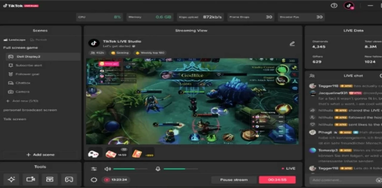 TikTok’ta yeni bir dönem... Bilgisayar üzerinden canlı yayın