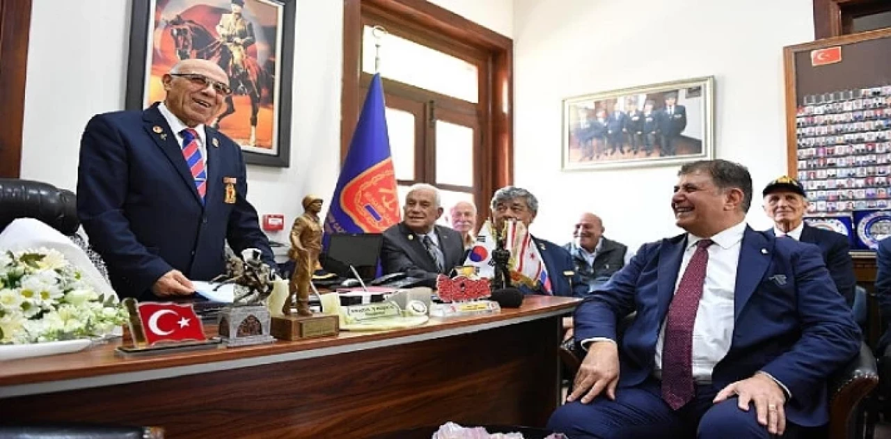 Başkan Tugay’dan gazilere sürpriz ziyaret