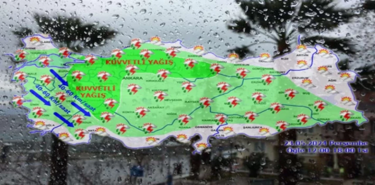 71 ile ’kuvvetli yağış’ uyarısı