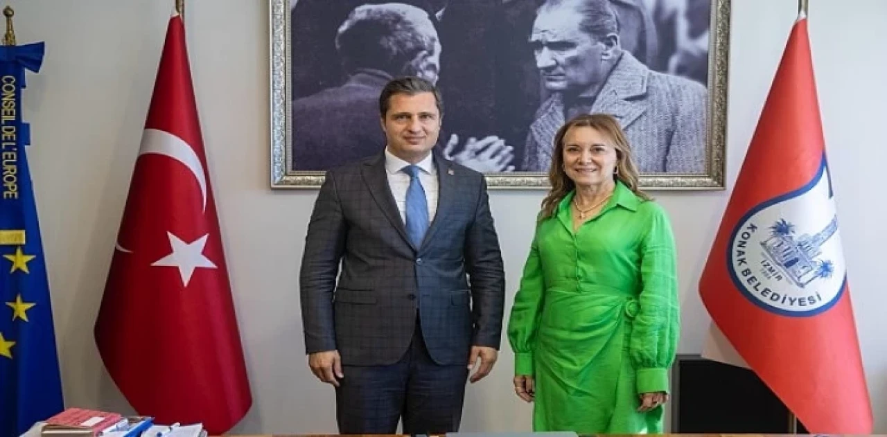 Deniz Yücel’den Başkan Mutlu’ya tebrik ziyareti