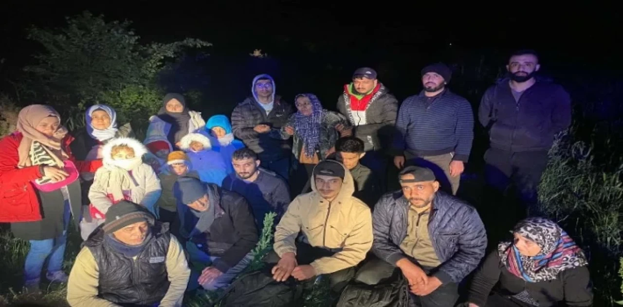 Edirne’de 21 düzensiz göçmen yakalandı