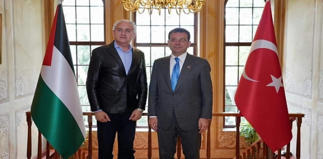 Ekrem İmamoğlu, Ramallah Belediye Başkanı Issa Raja Kassis’i misafir etti