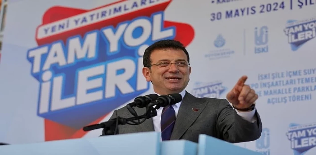Ekrem İmamoğlu Şile’nin 14 köyünde 14 parkı hizmete açarken, İSKİ eliyle de 'Şile İçme Suyu Depo İnşaatlarının’ temelini attı