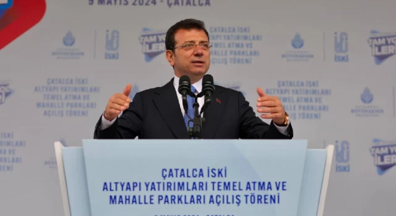 İmamoğlu: Karadeniz’e ve Büyükçekmece Gölü’ne atık su gitmeyecek