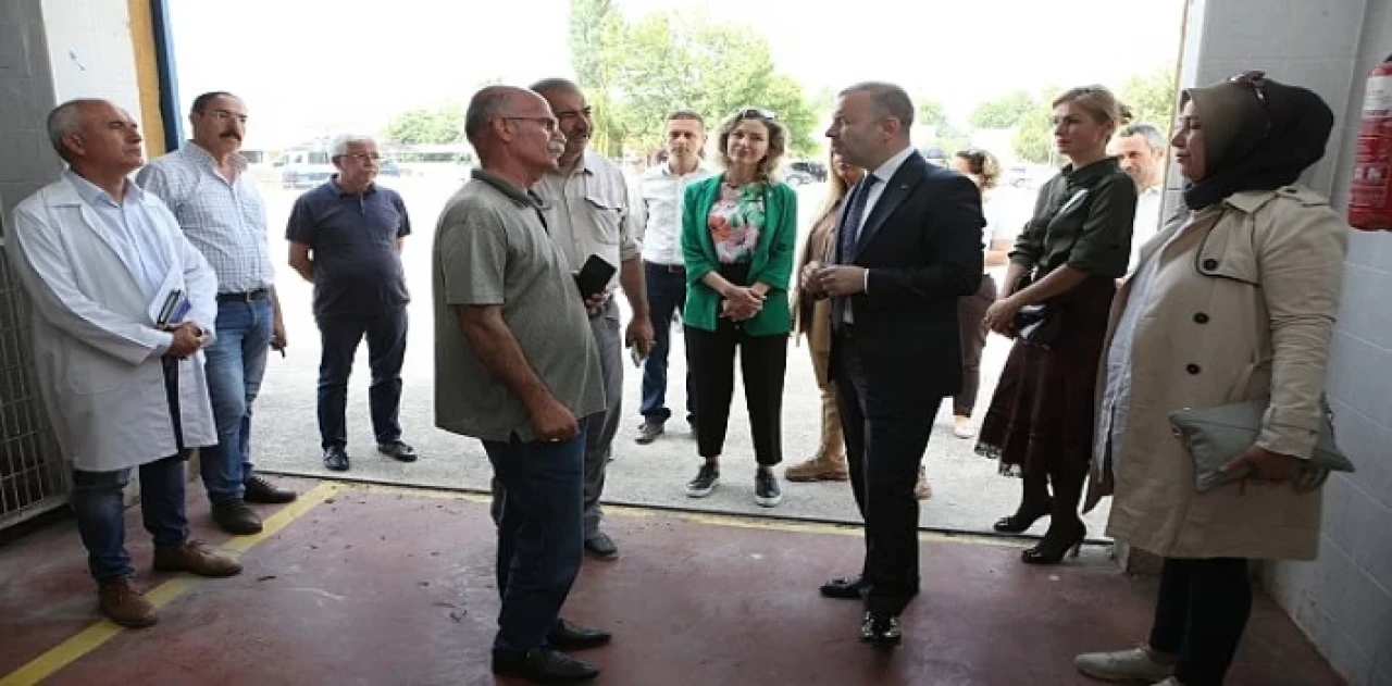 Nilüfer Kaymakamı Süzen, Kurban Bayramı hazırlıklarını inceledi