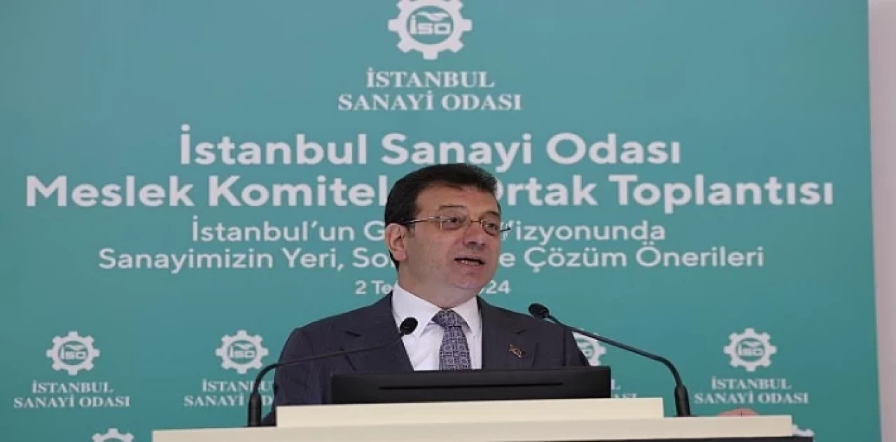 Ekrem İmamoğlu, 'İstanbul Sanayi Odası Meslek Komiteleri Ortak Toplantısı’nda konuştu