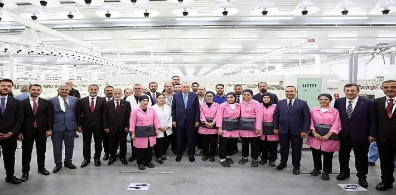 Bitlis’teki 'Kiler İplik Fabrikası’nı Cumhurbaşkanı Erdoğan’ın Açtı