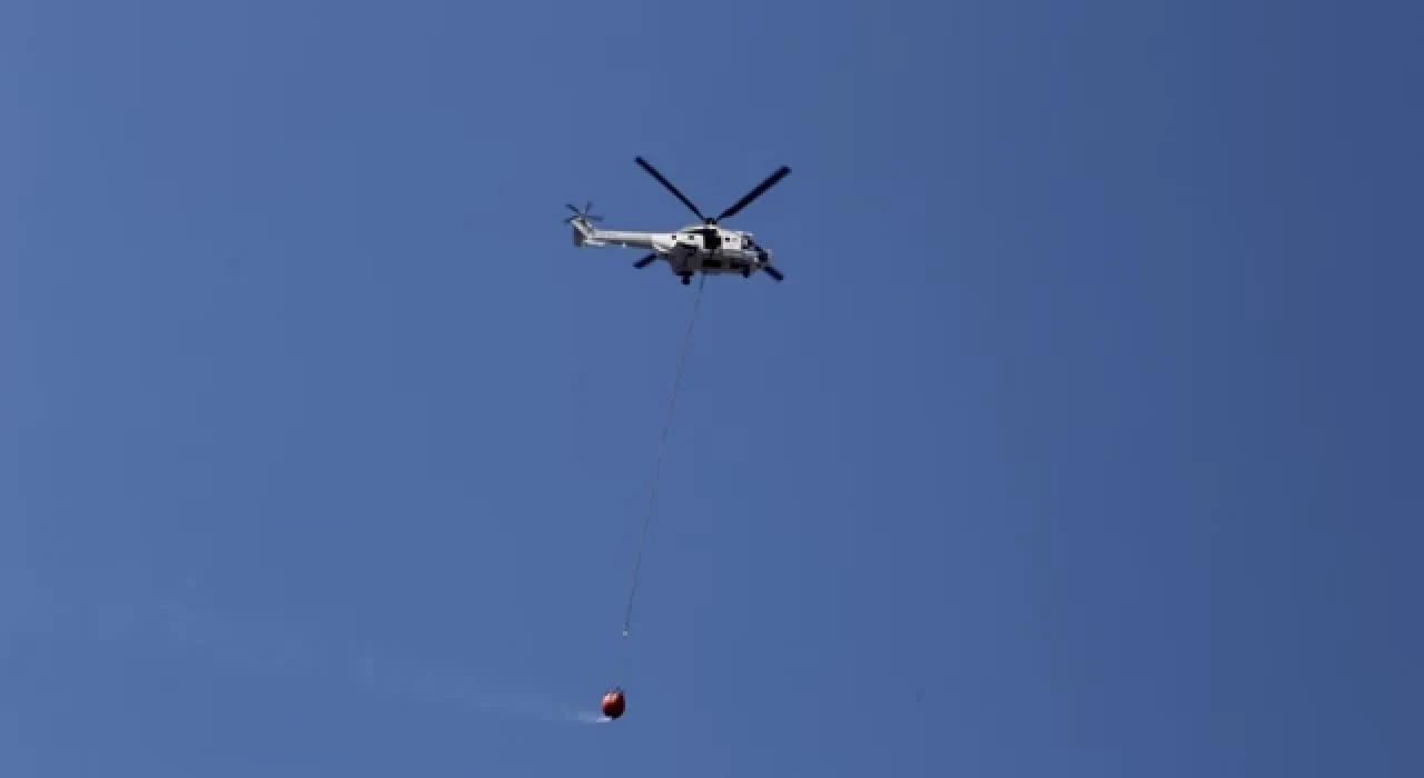Muğla’nın Yatağan ilçesinde çıkan orman yangınına müdahale ediliyor
