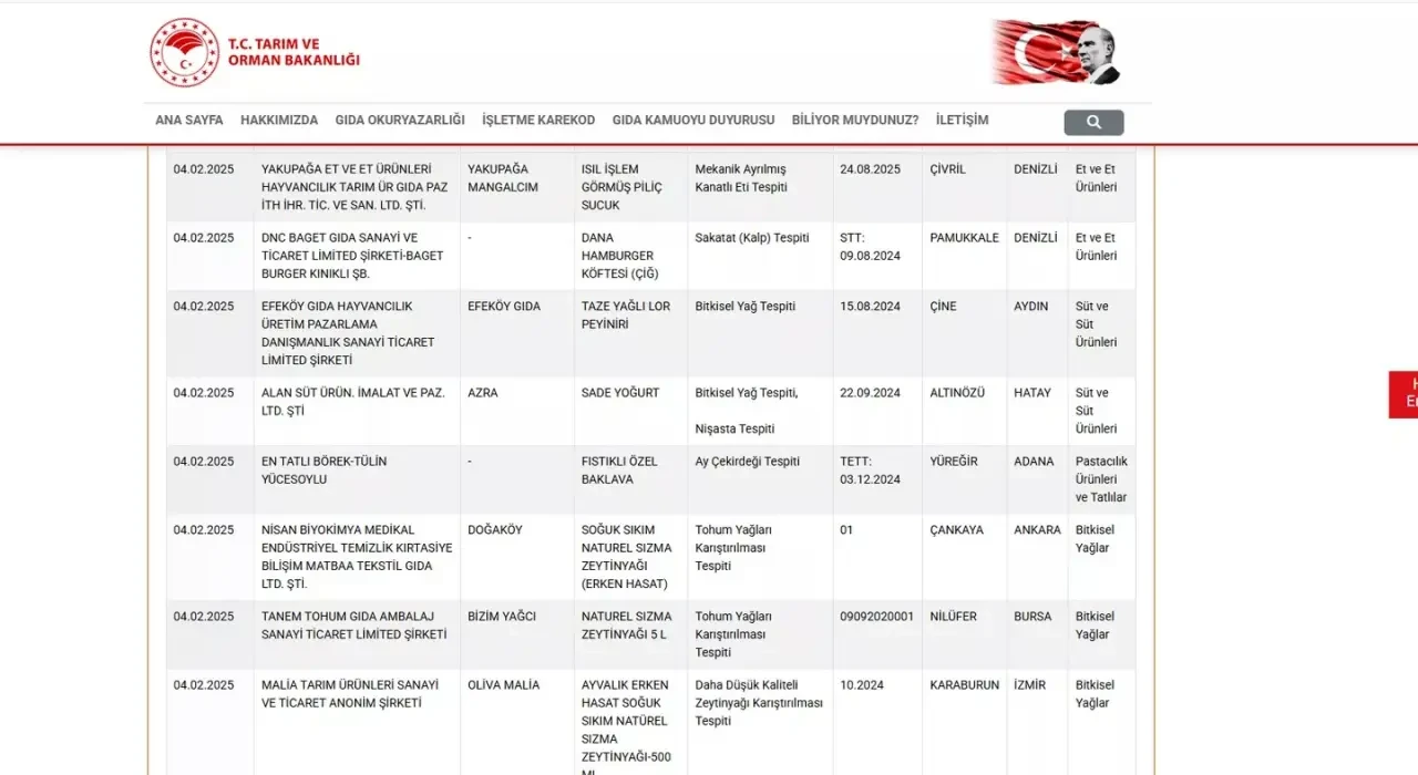 Tağşiş listesindeki yeni rezaletler: Sucukta tavuk kafası, fıstıklı baklavada ay çekirdeği... 4
