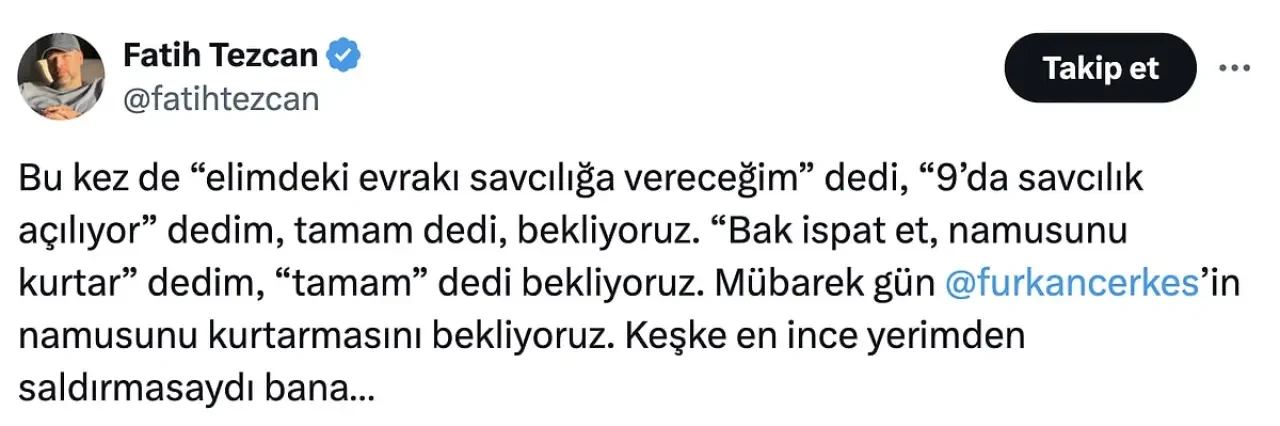 Fatih Tezcan ile Furkan Bölükbaşı birbirine girdi: İspatlamazsa o... çocuğudur 8