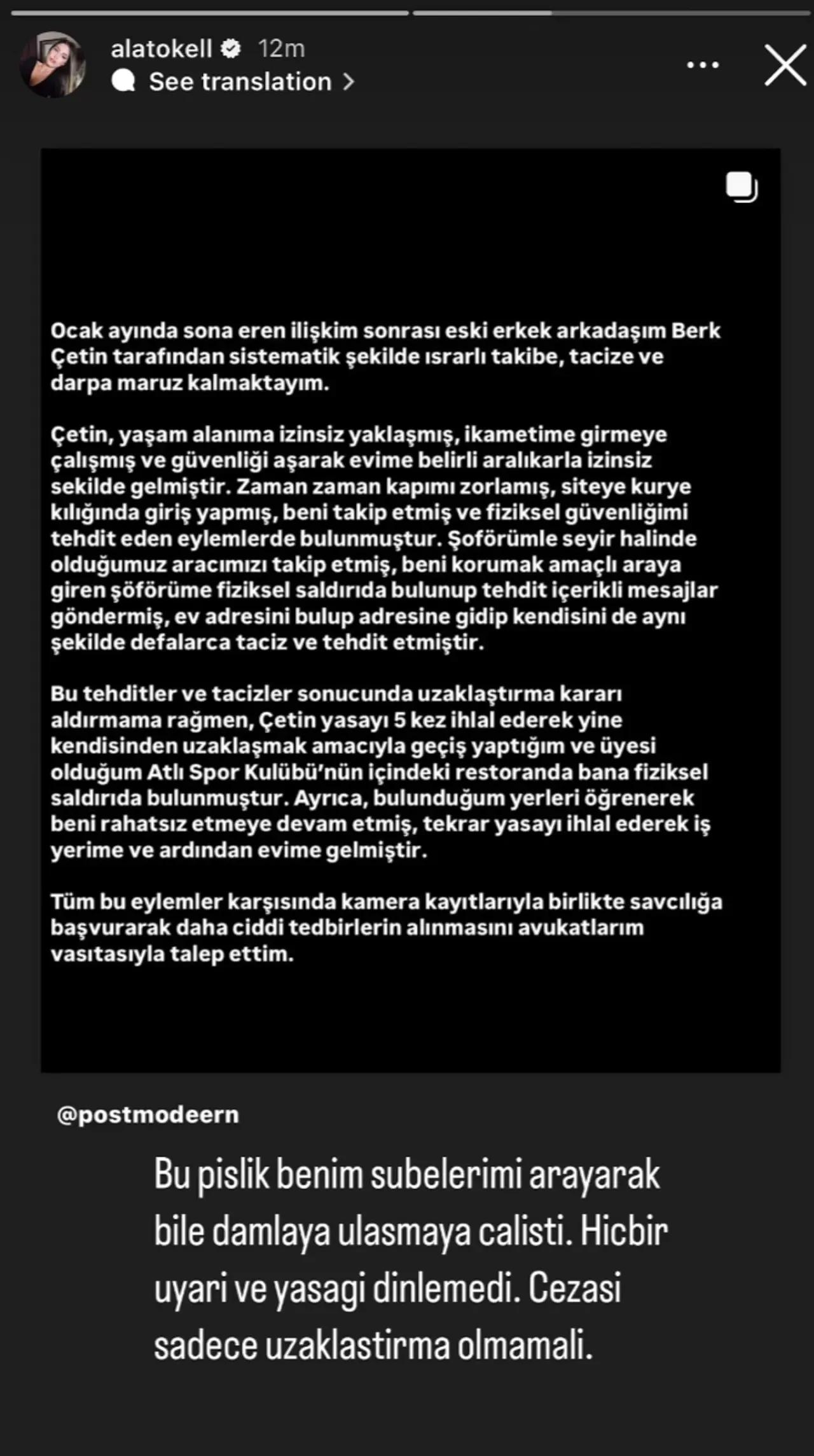 Danla Bilic’i darp eden Berk Çetin’den Ala Tokel’e bomba itham: İki yıl ben yatmadım! 2