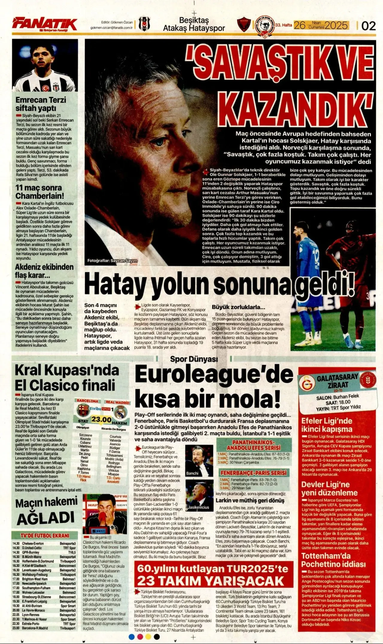 Beşiktaş'ın 5-1'lik galibiyetinin basına yansımaları: Şov gecesi 10