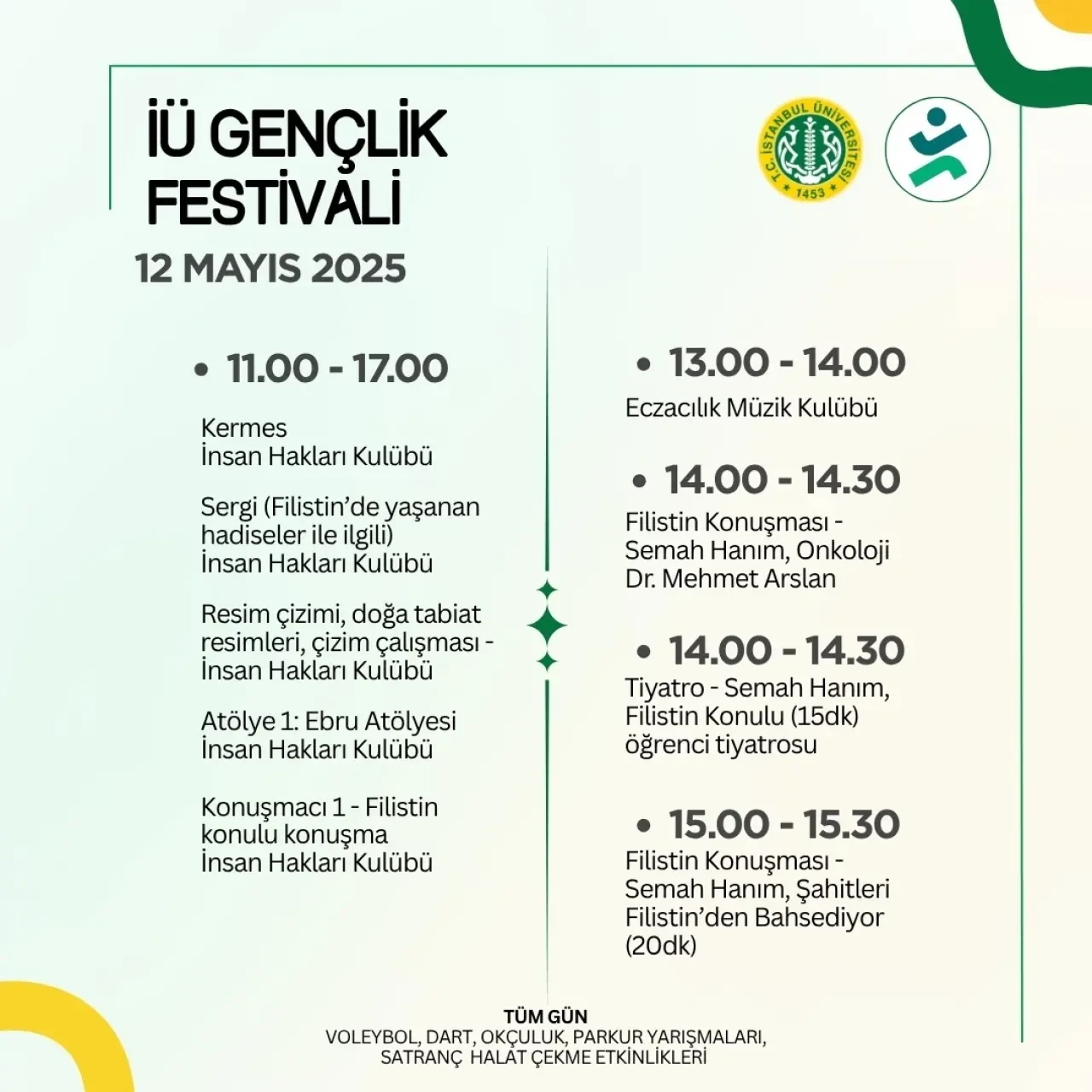 İstanbul Üniversitesi Gençlik Festivali mi, Filistin Festivali mi? 2