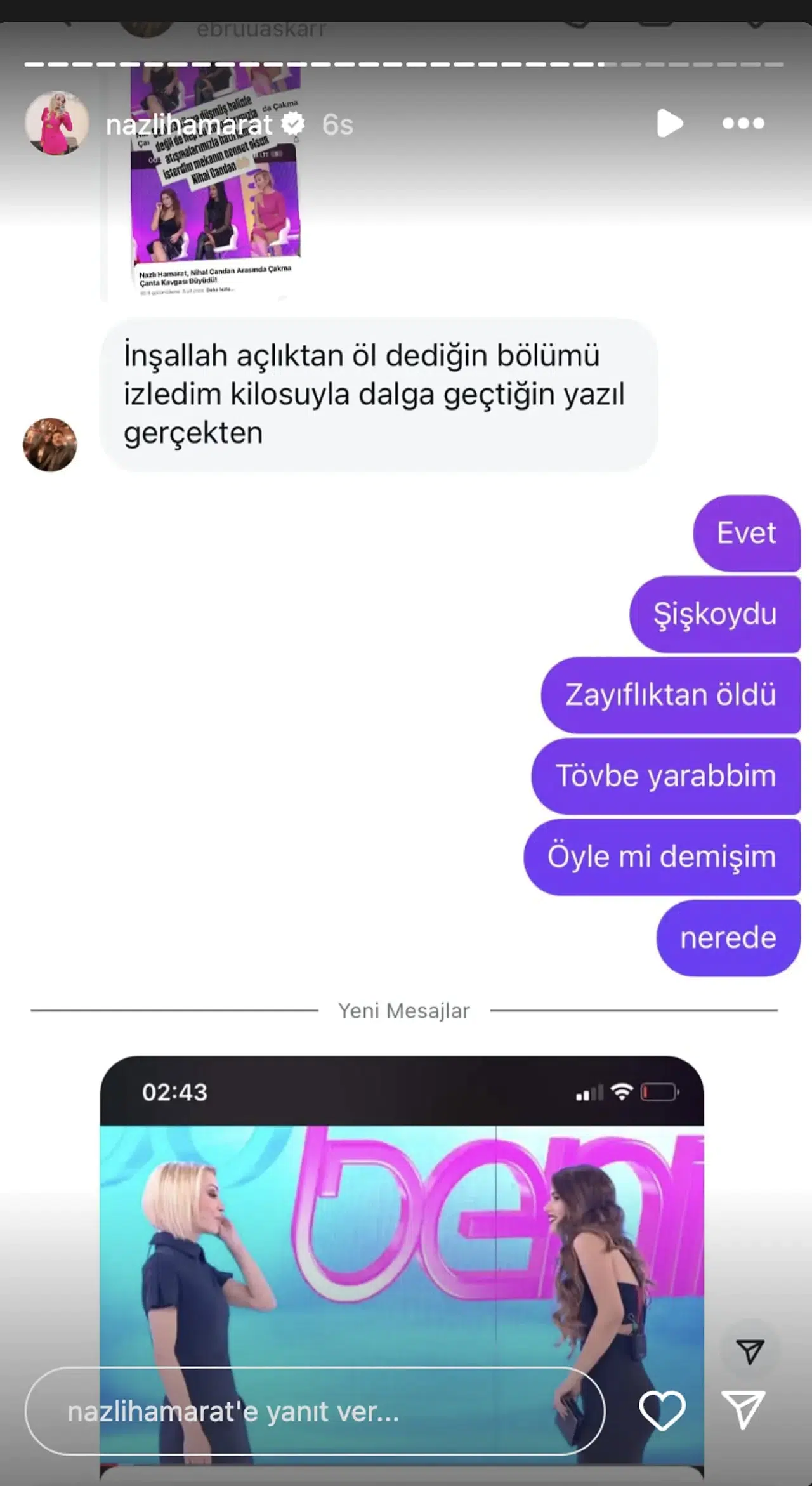 Nihal Candan’ın ölümü sonrası yarışmadan arkadaşı Nazlı Hamarat linç edildi 4