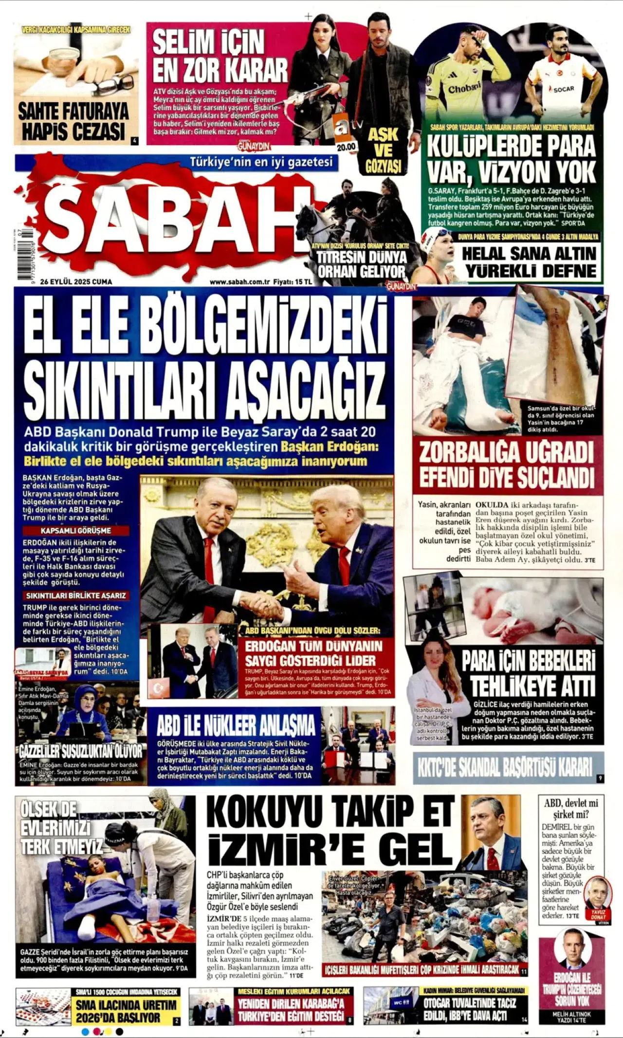 Erdoğan - Trump görüşmesi gazete manşetlerinde nasıl yer aldı? 1