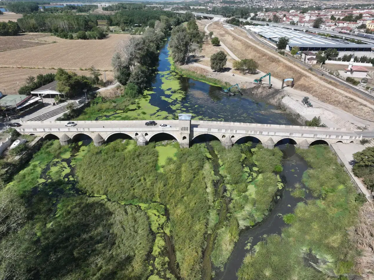 Edirne Tunca Nehri’nde sonunda temizlik çalışması başlatıldı 1