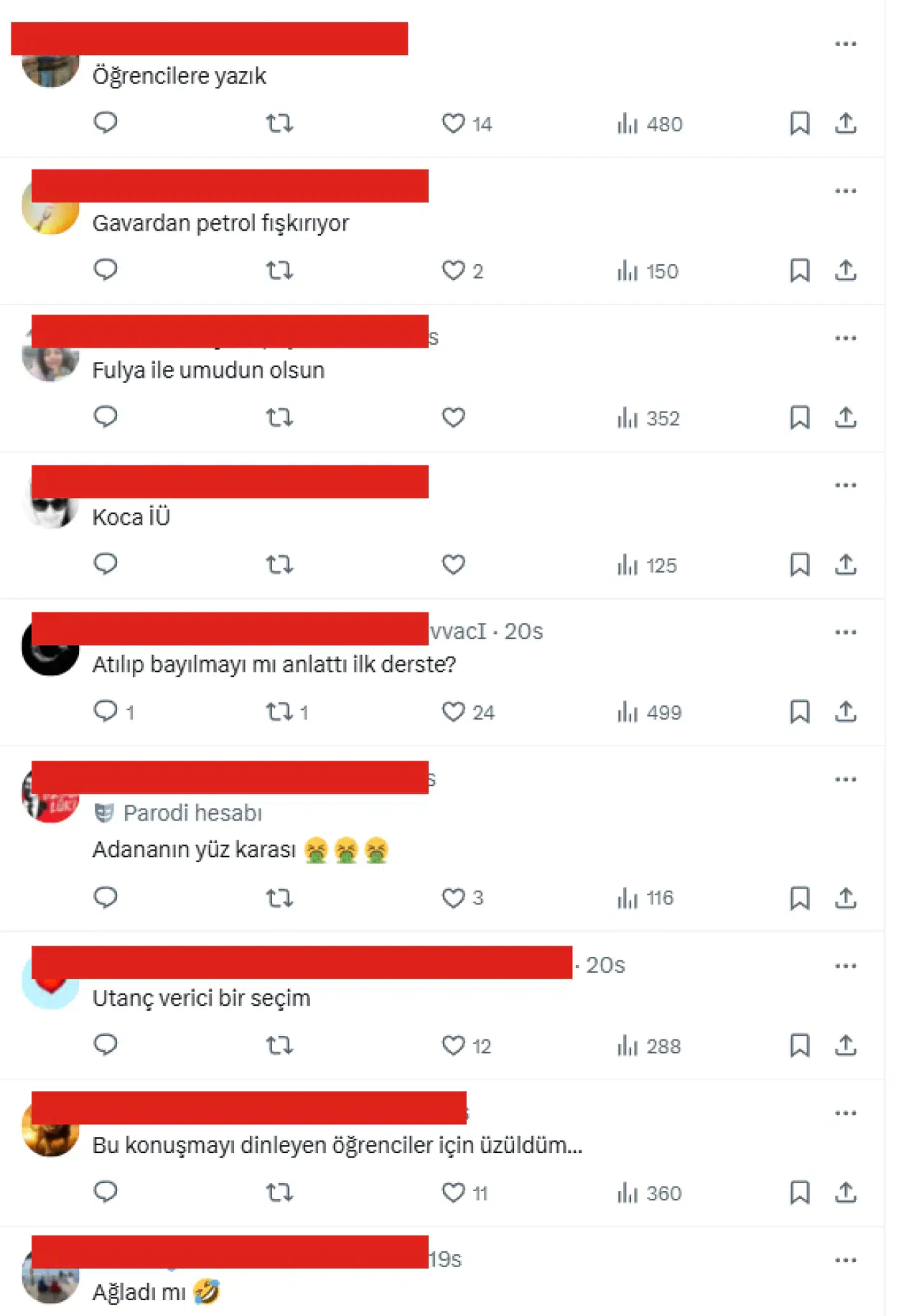 İstanbul Üniversitesi İletişim Fakültesi’nde açılış dersi veren Fulya Öztürk’e tepkiler çığ gibi: “Muhtemelen ayaklar nasıl baş olur dersini işliyor” 9