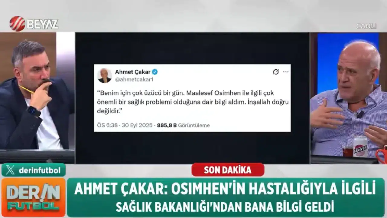 Ahmet Çakar: Osimhen’in hastalığını anlatmayı bir spor adamı ve baba olarak istemem