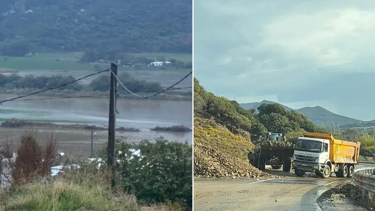 Gökçeada’da sağanak etkili oldu: Ev ve iş yerlerini su bastı, 5 bölgede heyelan meydana geldi