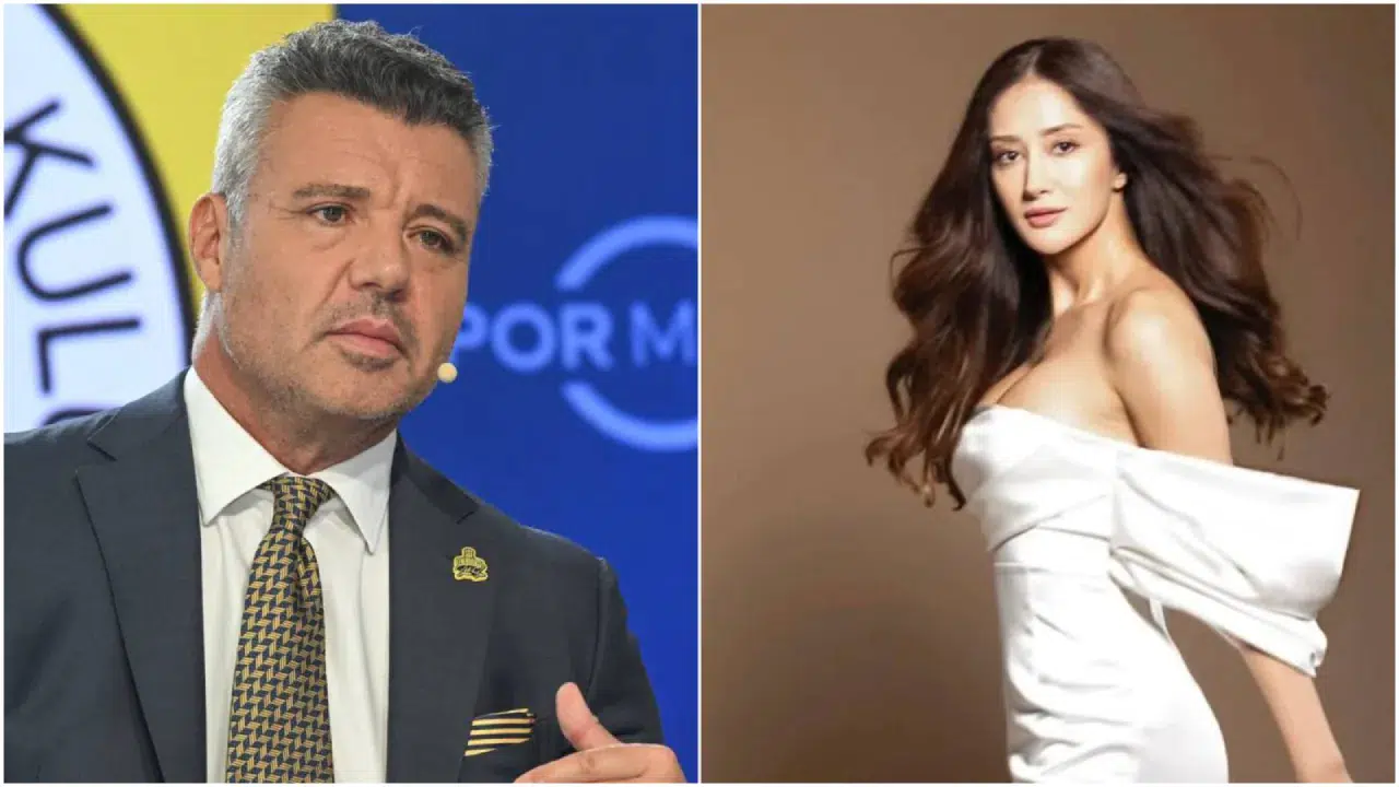 Fenerbahçe Başkanı Sadettin Saran ve oyuncu Nafia Tanrıverdi’den samimi poz