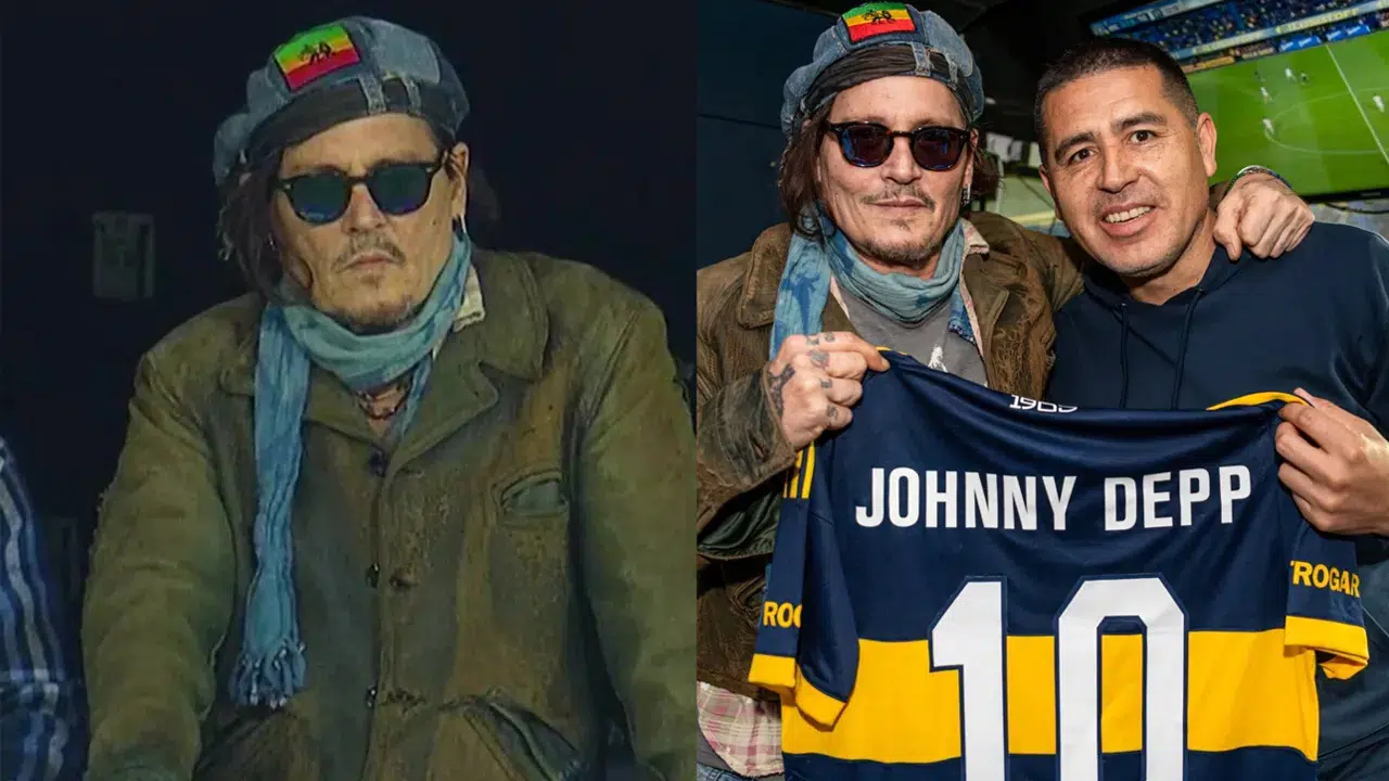 Riquelme, ünlü aktör Johnny Depp'e Boca Juniors forması hediye etti