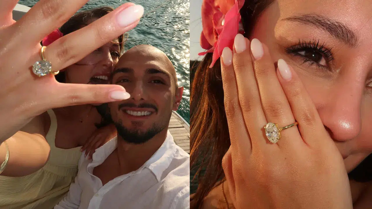 Galatasaraylı futbolcu Ahmed Kutucu sevgilisi Asena Atalar’a evlilik teklif etti