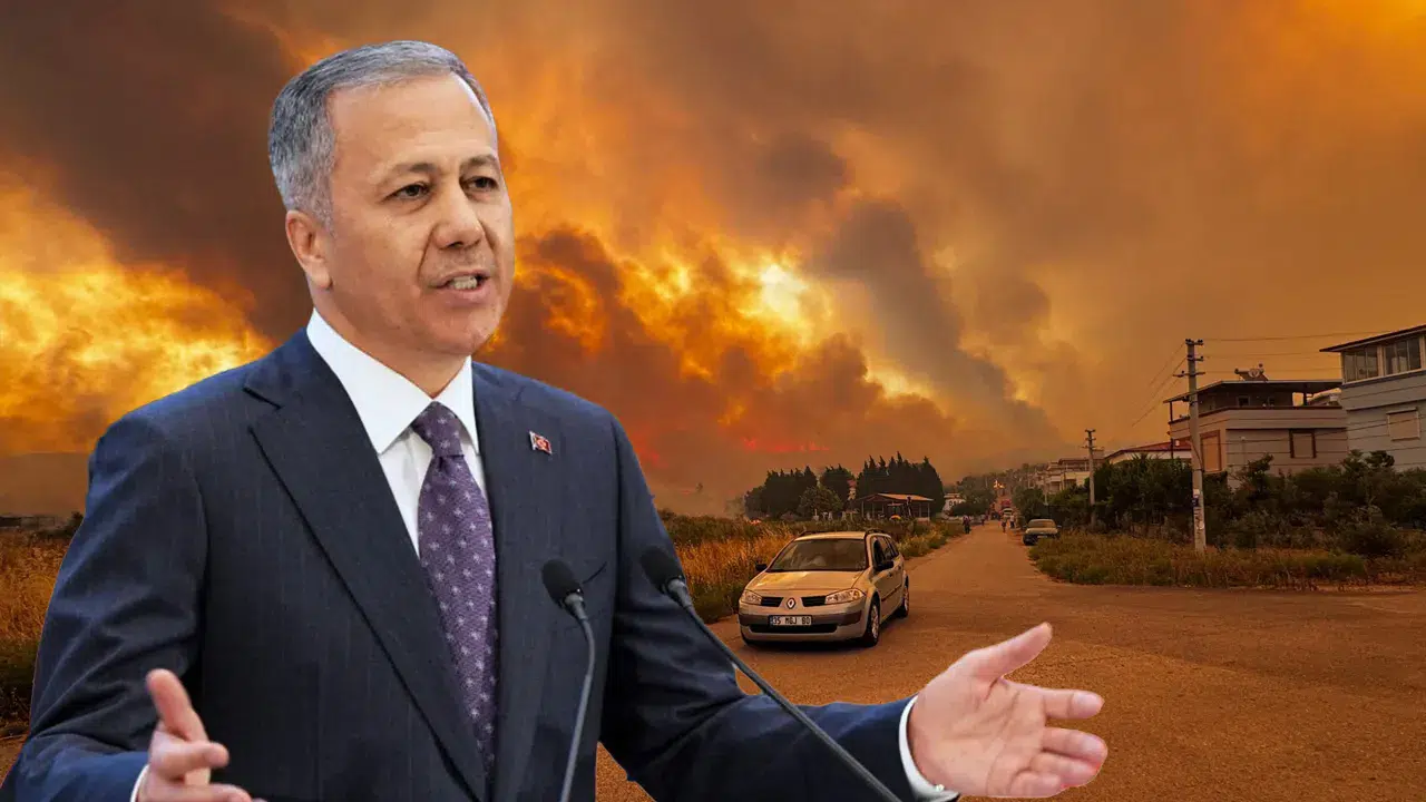 İçişleri Bakanı Ali Yerlikaya: Yangınlar nedeniyle 50 bini aşkın kişi tahliye edildi