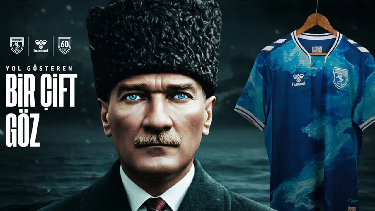 Samsunspor, Atatürk'ün mavi gözlerinden esinlendiği yeni formasını tanıttı