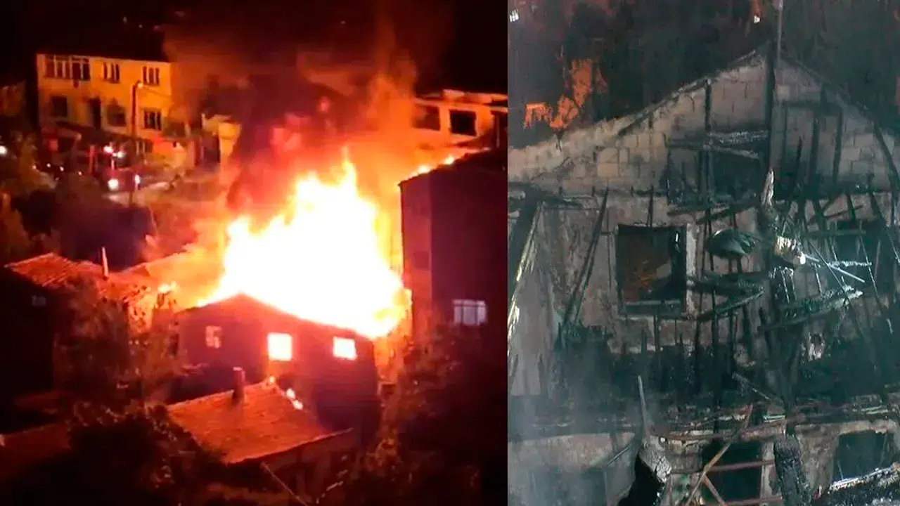 İstanbul’da buzdolabı patlaması sonucu birçok ev küle döndü!