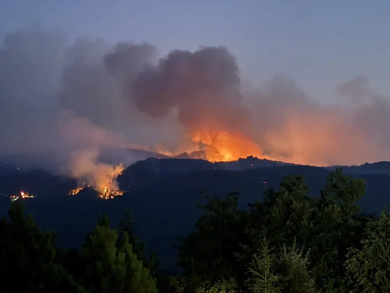 Eskişehir, Karabük, Sakarya, Bilecik ve Bolu’daki orman yangınlarıyla mücadele sürüyor