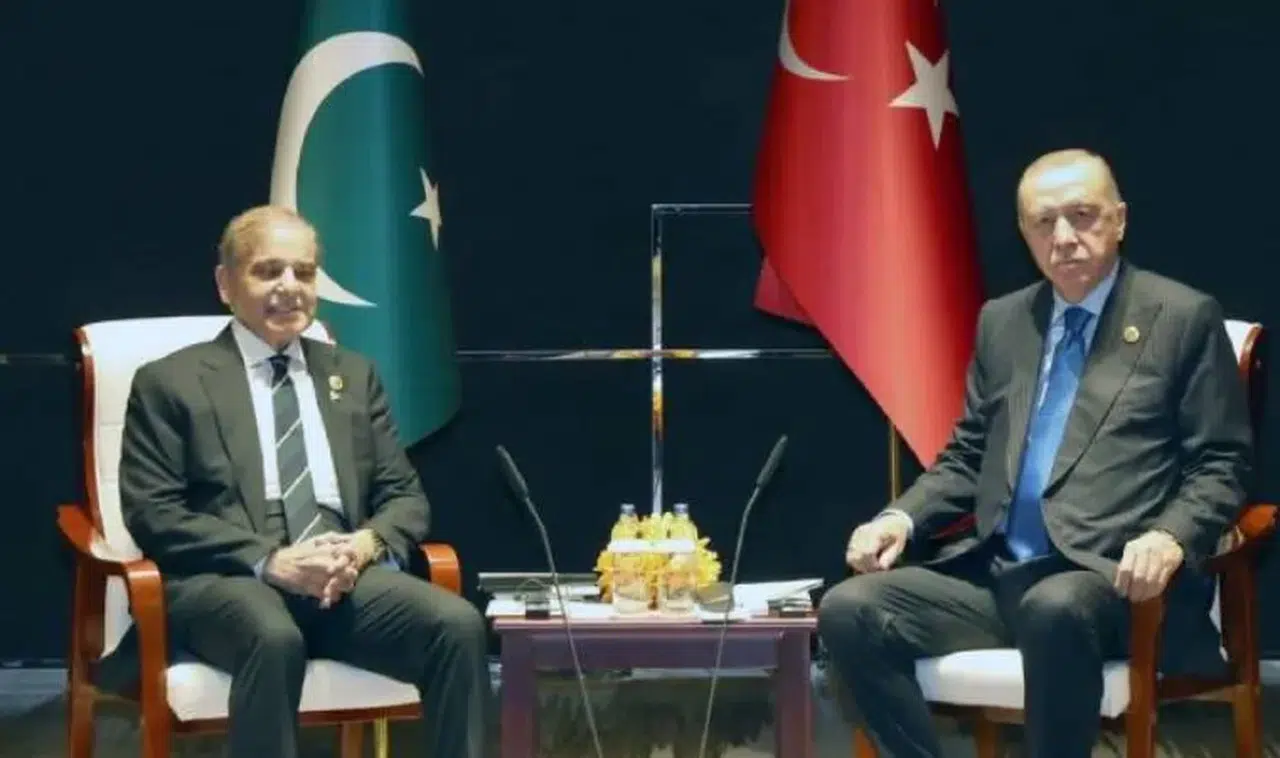 Erdoğan, Şanghay Zirvesi’nde Pakistan Başbakanı Şahbaz Şerif ile görüştü