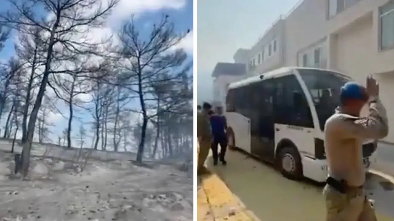 Çanakkale’deki yangın nedeniyle yaşlı bakım merkezi ve hastane tahliye edildi