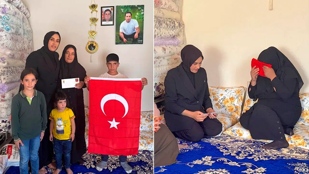 Cumhurbaşkanı Erdoğan'ın 'Terörsüz Türkiye' mektubu Van'daki şehit ailesine teslim edildi