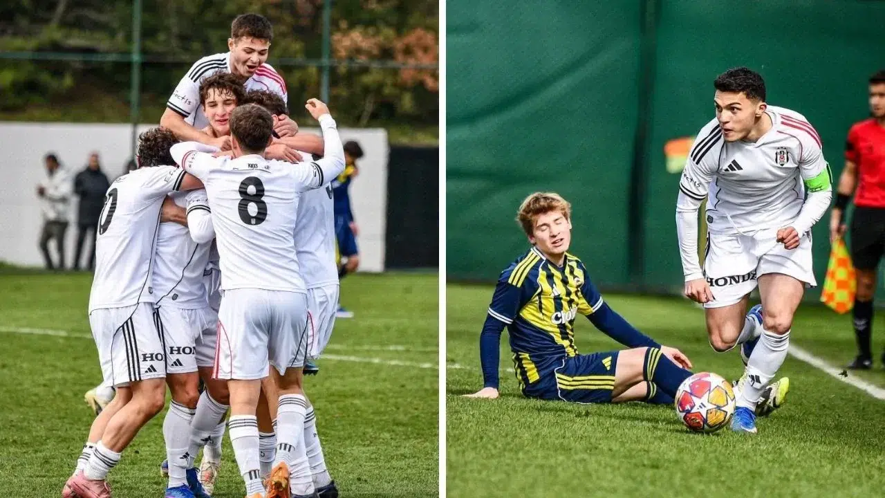 Beşiktaş U19 derbisinde Fenerbahçe'yi 5-0 mağlup etti
